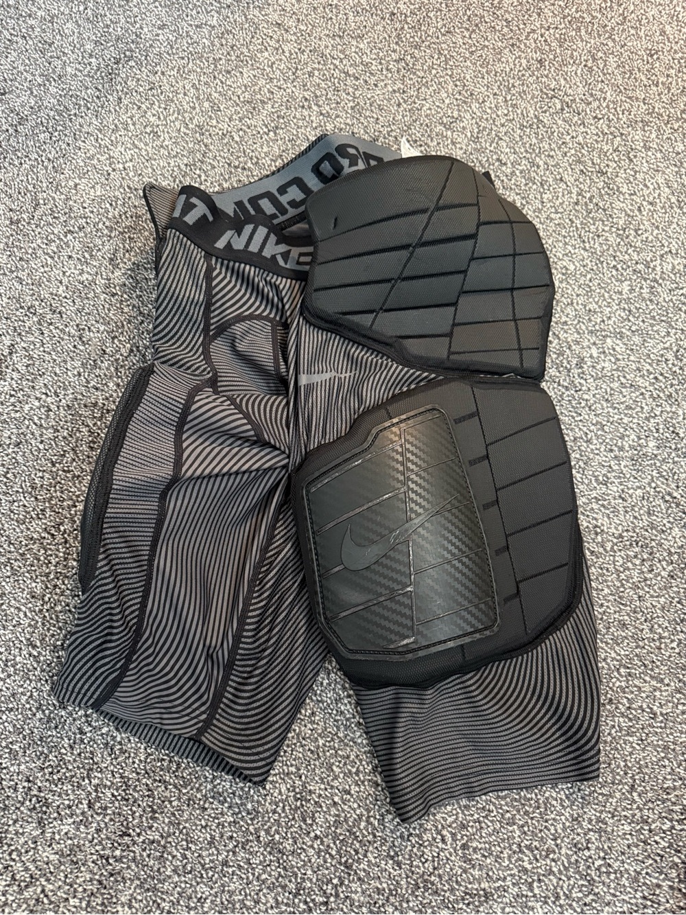 Nike Men's Black Padded Compression Boxer Briefs